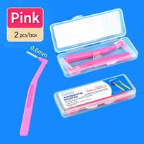 Portable Soft Bristle Interdental Brush 2 5Pcs L Shaped Teeth Gap Cleaner for Gum Protection Compact Oral Care Kit for Travel