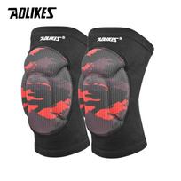 AOLIKES Volleyball Knee Pads Thick Sponge Protective Anti-Collision Knee Pads Protector Non-Slip Wrestling Dance Knee Pads