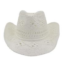 Straw Western Cowboy Hat Hand Made Beach Felt Sunhats Party Cap For Man Woman Curling Brim Cap Sun Protection Unisex Hats balta