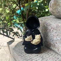 Halloween Grim Reaper Figurine Resin Decorative Support For Party Gifts Cat Death God