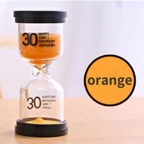 Time Reminder Superior Quality Electroplate Timer Sandglass Hourglass Time Funnel Desktop Ornament Orange-1 Minute