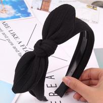 PROLY New Fashion Women Headband Knitted Big Bowknot Hairband Non-slip Teeth Turban Girls Hair Accessories