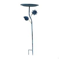 Bird Bath Bowl Feeder Easy to Setup Iron Drinking Multifunction Birdfeeder Birdbath for Style C