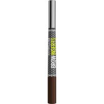 MAYBELLINE NEW YORK Brow Inserts antakių flomasteris su „du viename“ šepetėliu atspalvis 5 Deep Brown 1.25 ml