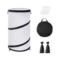 Up Winter Frost Plant Cover, 20 X 12 Inch Round Garden Plants Tent, Foldable Warm Plant Protector Enclosure For Snow Frost Indoor & Outdoor One Size white