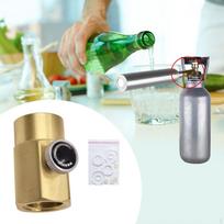 Bottle Cylinder CO2 Refill Connector Adapter Easy Installation Convenient Compact , TR21 4 to W21  8 14