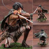 Kotobukiya Attack On Titan Levi Ackerman Anime Figūrėlė Kovos Pažeista Kraujuota Kovos Klūpanti Pozicija Kolekcionuojama Statulėlė Anime Figūrėlė