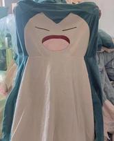 200/150cm Aoger Snorlax milžiniškas pliušinis žaislas Kawaii minkštas Snorlax odinis apvalkalas pliušinis BE užpildo pagalvė Dovanos vaikams Pokemon 50cm