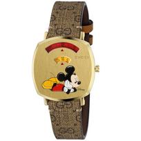 Gucci YA157420 Disney X Gucci Grip Unisex Laikrodis 35mm 35mm ruda