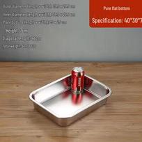 304 Stainless Steel Deep Rectangular Food Pan with Lid