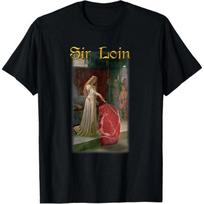 Sir Loin Juokingas Sirloin kepsnio pokštas Viduramžių apdovanojimo meno marškinėliai 4XL