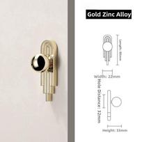 High-end Light Luxury Wardrobe Cabinet Handle Modern Gold Drawer Handle French Style Minimalist Bedside Table Handle