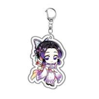 No Kimetsu Yaiba Tanjiro Kamado Nezuko Acrylic Keychain Anime Merchandise Comic Convention Gift Cosplay Accessories 5.5cm