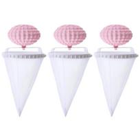 3Pcs Pet Hair Remover for Laundry Reusable Washing Machine Floating Lint Mesh Bag Pet Hair Catcher for Washing Machine rožinė