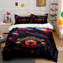 Manchester United logo design. Bedding sets Duvet cover sets Duvet covers Pillowcases(1 * Duvet Cover 2 * Pillowcases, without duvet insert) 135x200cm