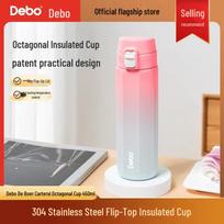 Debo Carterxi DEP-888 Octagonal Insulated Travel Mug gradientinė rožinė spalva