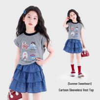 TuTu Little Elephant Girls' Butterfly Print Short Sleeve T-Shirt 140cm