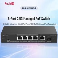 Ruijie 6-Port 2.5G Managed PoE Switch with 10G Fiber Uplink