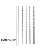 5pcs/set 2mm+3mm+3.5mm+4mm+5mm Twist Drill Bit Kit For Wood Plastic Alloy Metal Woodworking Deep Hole Drilling
