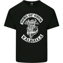 New Son of Odin Valhalla Viking Norse Mythology Mens Cotton T-Shirt Tee S TO 5XL S įvairiaspalvis