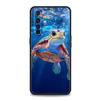 Cool Ocean Turtle Phone Case For Realme 12 11 10 4G 9 8 5G 7 6 GT5 GT3 GT2 Pro Plus C21 C11 C25 C35 GT Neo 2 3 3T 5 Cover For Realme 6