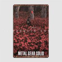 DORA Tin Sign Metal Gear Solid Big Boss And The Boss Metal Sign Club Party Pub Garage Customize Wall Decor Tin Sign Posters 20x30cm（7.8x11.8inch）