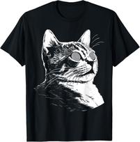 Psychedelic Cat Festival EDM Trippy Illusion Kitty Rave Cats T-Shirt S įvairiaspalvis