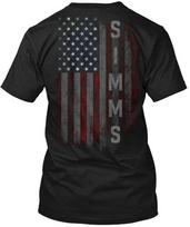Simms Šeimos Amerikos Vėliavos Marškinėliai Pagaminta JAV Dydis S iki 5XL S