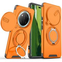 Case for Honor 400 with Sliding Lens, Extra Camera Protection and Drop Protection oranžinė