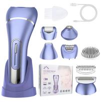 7 IN 1 Electric Shaver Cutter for Women Waterproof Bikini Trimmer Wet & Dry Use Hair Removal Pubic Hair Trimmer