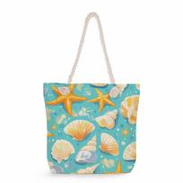 Multifunctional Shell turtle Printed Thick Rope Shoulder Beach Bag Casual large capacity handbag 0103 CLE