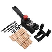 MAINTAINEL Dowel Drill Guide, Wood Panel Hole Puncher Locator