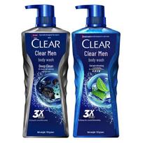 CLEAR Men's Deep Cleanse & Cooling Oil Control Shower Gel 2-Pack