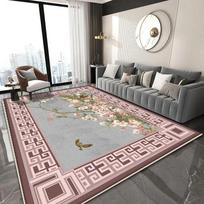 Chinese Classical Rug for Easy-Clean Living Room Coffee Table and Bedroom Cloakroom Non-Slip Decor 40x60cm