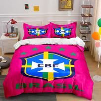 Brazilian crest and stars. Bedding sets Duvet cover sets Duvet covers Pillowcases(1 * Duvet Cover 2 * Pillowcases without duvet insert) 135x200cm