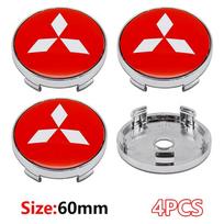 60mm Universal Car Wheel Hub Centre Cap Covers Car Accessories for Mitsubishi Outlander XL Lancer EX L200 Pajero Sport ASX Trito