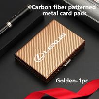 Men Card Holder RFID Blocking Metal Slim Wallet Anti-scan Credit Card Holder For Lexus RX350 IS250 CT200h ES250 ES300h NX300h