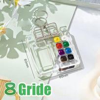 with Clip Travel Paint Palette Acrylic Painting Supplies Travel Watercolor Palette Gift for Women Men Durable Watercolor Palette