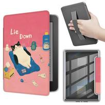 Hand Support 6 inch e-Reader Case Acrylic Auto Wake/Sleep Protective Shell Leather Clear for Kindle 2024/2022 11th Generation