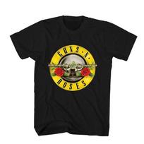 ZX Pistol Rose Pattern Guns N Roses Rock Guns and Roses Band Casual TShirt Mens and Womens Luxury Band Brand Top  Band M