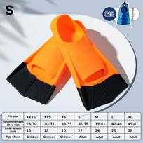 Silicone Swimming Flippers Snorkel Fins Short Frog Shoes Professional Training Breaststroke Diving Freesnorkel Men Women 11