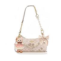 COACH shoulder bag [Customized bag] Teri 24 classic presbyopic Logo zipper closure, pendant, scarf, bow, printing, extension Orange summer basic style balta
