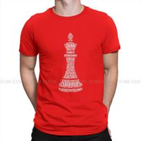ZX Chess Word Cotton T Shirt Harajuku Gothic Mens Tshirt ONeck Men Clothes S