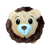 Pet Toy Lion Shape Bite-Resistant Plush Dog Chew Toy with Built-in Sound Device Soft Interactive Stress Relief Anxiety Reduction Toy Size#Lion