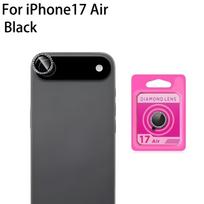 1-3pcs Luxury Diamond Ring Camera Protectors for IPhone 17 Pro Max Camera Lens Tempered Glass Protector for IPhone 17 Pro 17 Air 1 Set