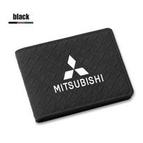 Suede automobilio vairavimo dokumentų dėklas Automobilio emblema Kortelių krepšys Mitsubishi Lancer Mirage ASX Pajero Ralliart Outlander Jinxuan Lancer