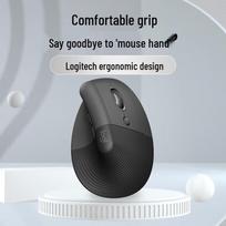 Logitech Lift Vertical Ergonomic Wireless Mouse grafito juoda spalva