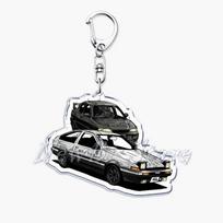Classic Japan Anime Initial D Takumi Racing Cars Key Chain Keychains Ring for Accessories Bag Pendant Keyring Jewelry Fans Gifts