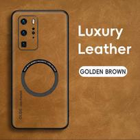Magnetic Retro Leather Soft Case For Huawei P40 Pro P40Pro Wireless Charging Phone Case Cover Huawei P40 Pro
