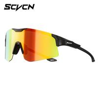 SCVCN Hiking Eyewear Sunglasses Polarized Cycling Glasses for Men Sports MTB Mountain Goggles Women Bicycle Road Bike Protection white